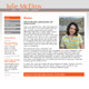 <b>WEBSITES</b> - <a href=http://www.juliemcelroy.com>Julie McElroy</a><br>and sister site<a href=http://www.tradinternational.com>Trad International</a>